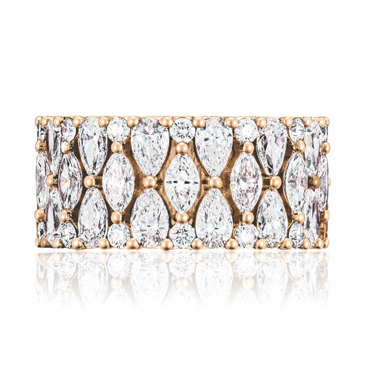 Marquise and Pear Mosaic Band