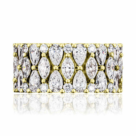 Marquise and Pear Mosaic Band
