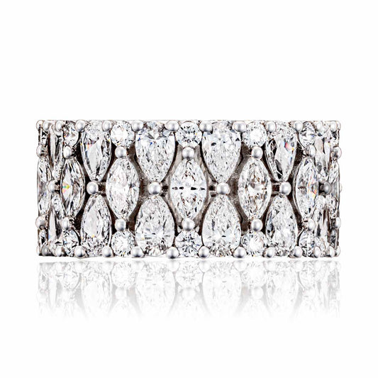 Marquise and Pear Mosaic Band