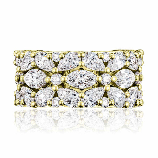 East West Marquise and Pear Mosaic Band