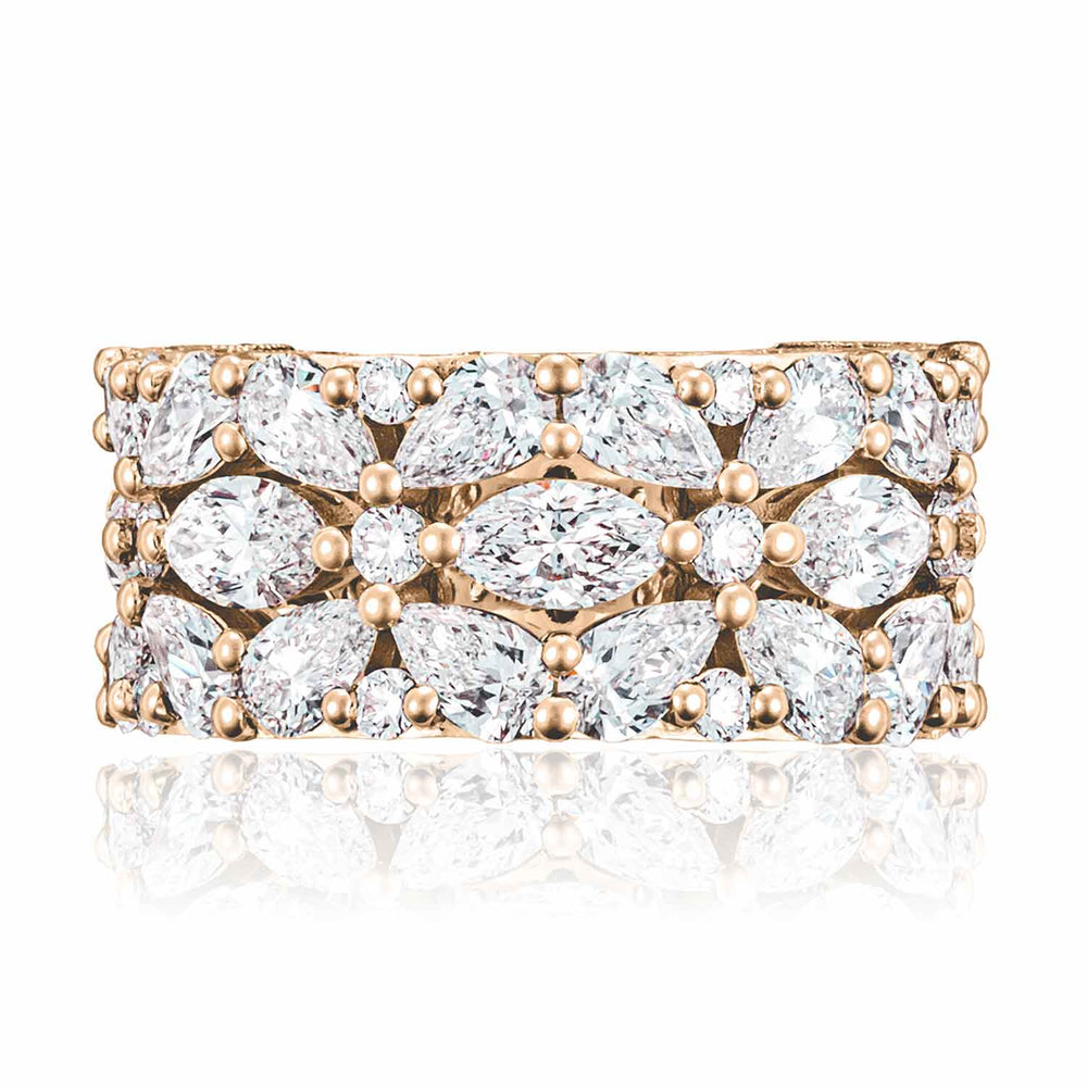 East West Marquise and Pear Mosaic Band