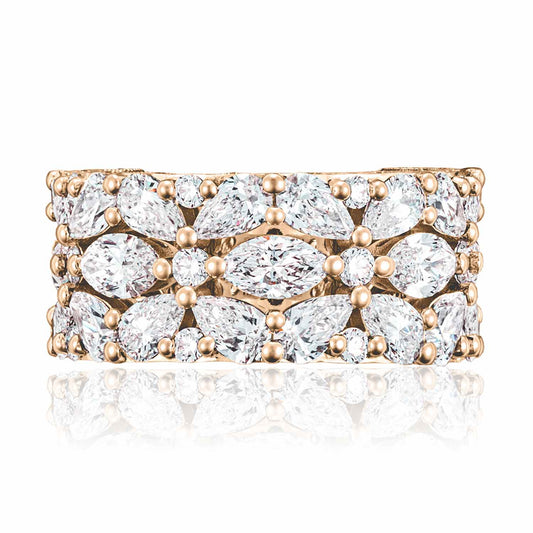 East West Marquise and Pear Mosaic Band