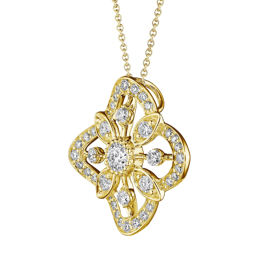 LARGE FIORE DIAMOND PENDANT