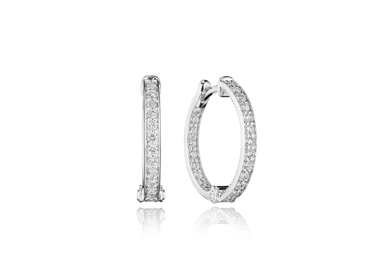 22MM FELICITY DIAMOND HOOP