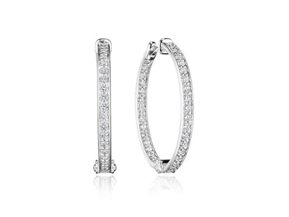 30MM FELICITY DIAMOND HOOP