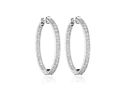 30MM FELICITY DIAMOND HOOP