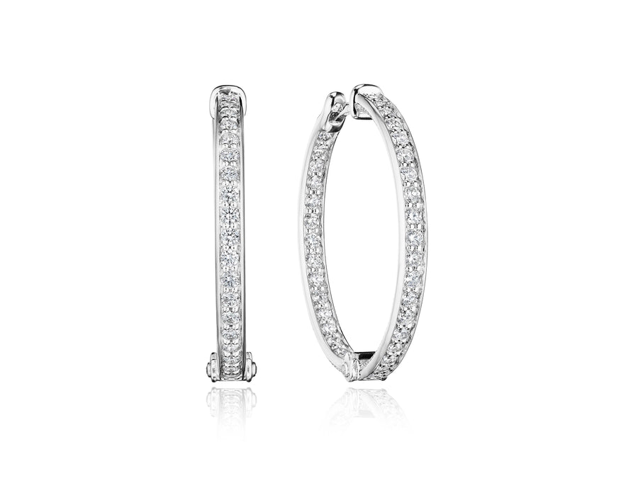 30MM FELICITY DIAMOND HOOP