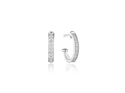 15MM FELICITY POST DIAMOND HOOP