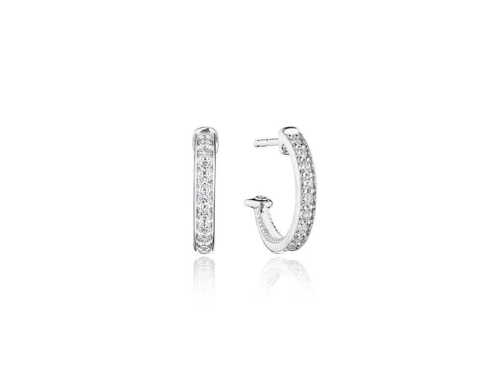 15MM FELICITY POST DIAMOND HOOP