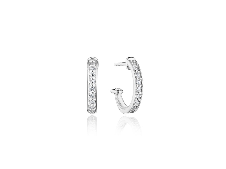 15MM FELICITY POST DIAMOND HOOP