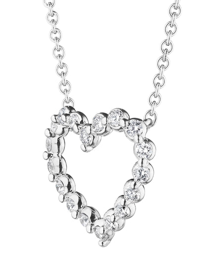 MEDIUM DIAMOND HEART PENDANT