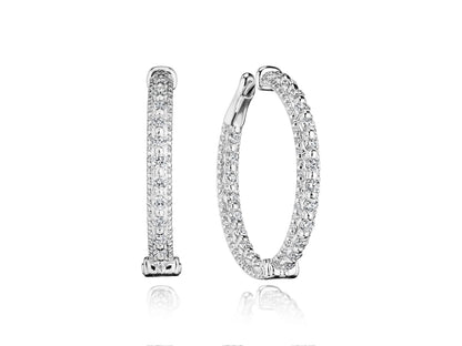 30MM ROYALTY DIAMOND HOOP