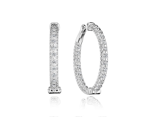 30MM ROYALTY DIAMOND HOOP