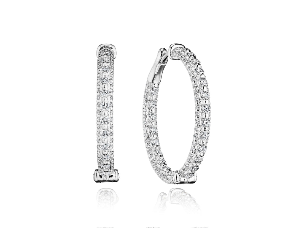 30MM ROYALTY DIAMOND HOOP