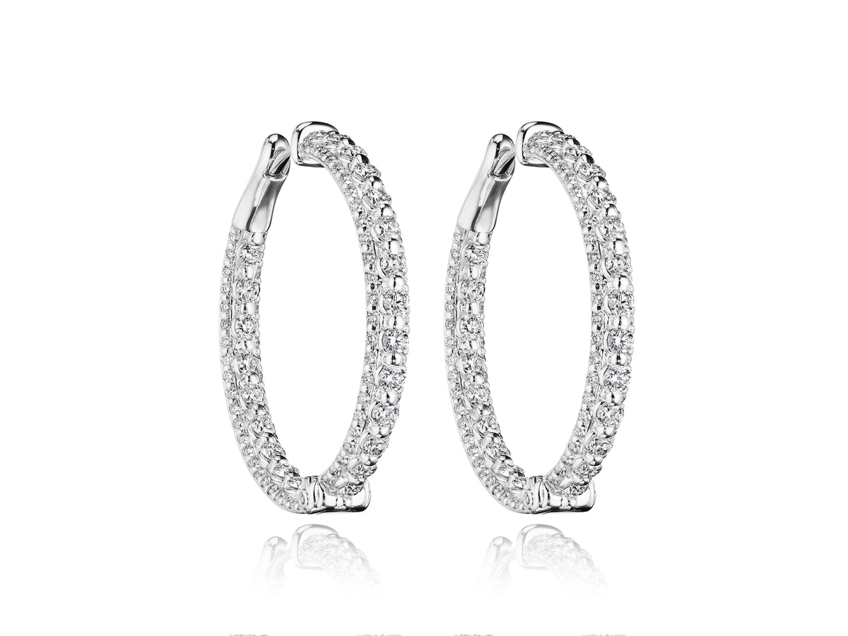 30MM ROYALTY DIAMOND HOOP