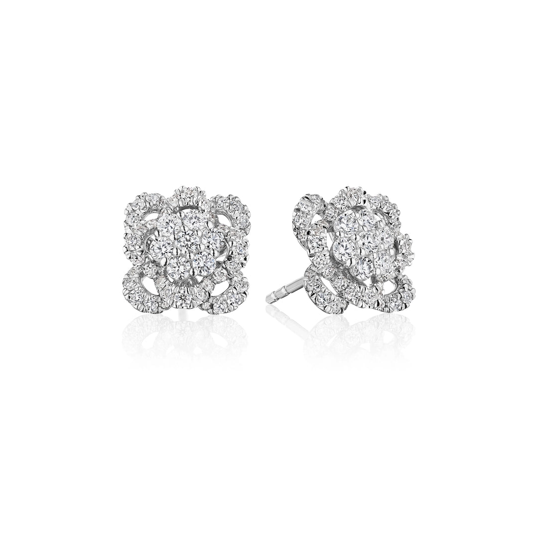 FLORET CLUSTER DIAMOND STUD