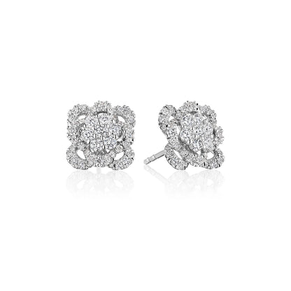 FLORET CLUSTER DIAMOND STUD