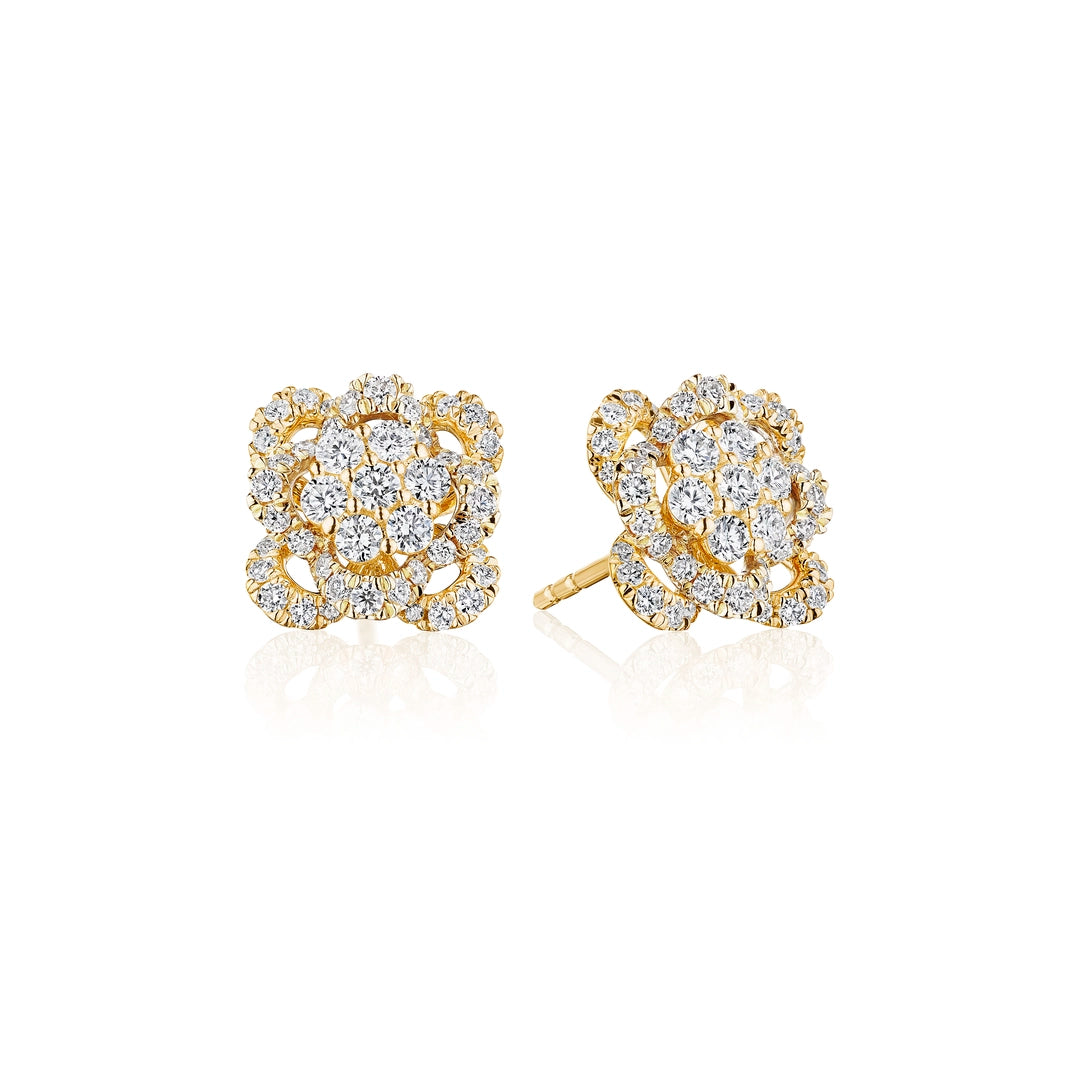 FLORET CLUSTER DIAMOND STUD