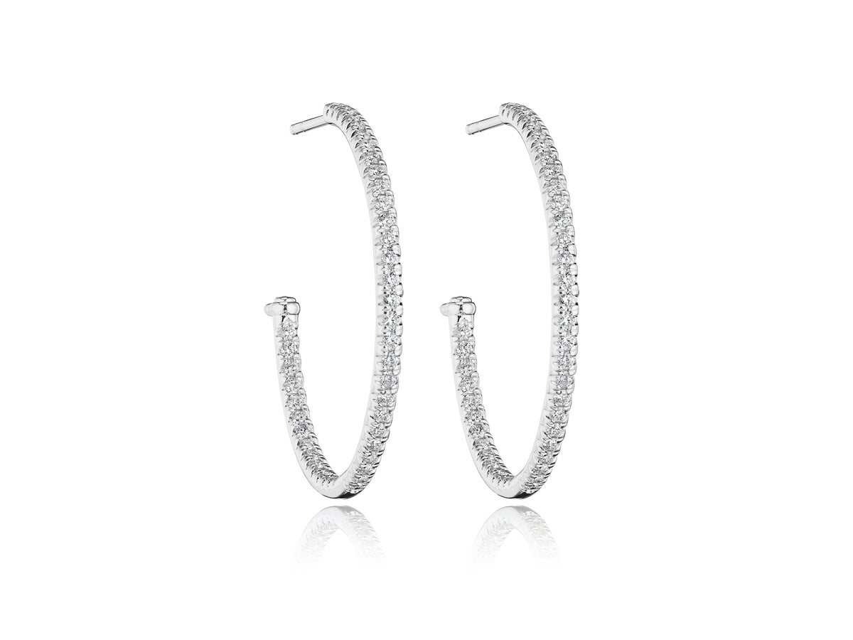 30MM WHIMSY DIAMOND HOOP