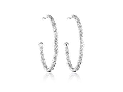 30MM WHIMSY DIAMOND HOOP