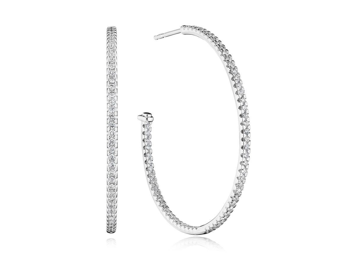 40MM WHIMSY DIAMOND HOOP