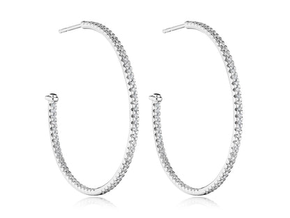 40MM WHIMSY DIAMOND HOOP