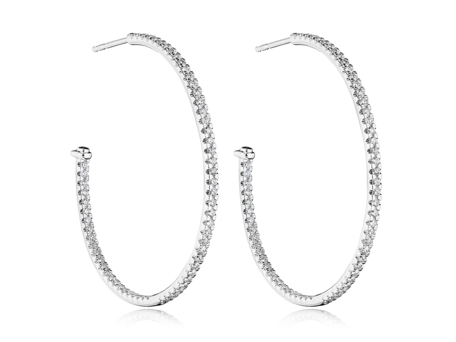 40MM WHIMSY DIAMOND HOOP