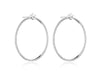 MEDIUM CREST DIAMOND CIRCLE EARRING