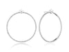 MEDIUM CREST DIAMOND CIRCLE EARRING