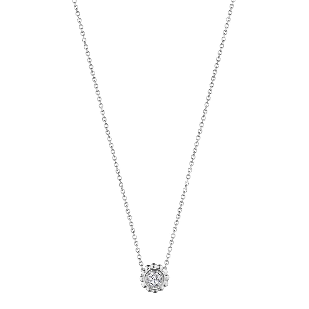 SINGLE DIAMOND BEADED PENDANT