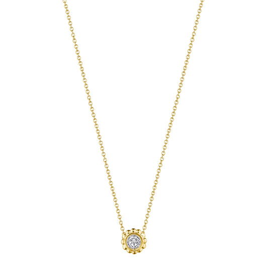 SINGLE DIAMOND BEADED PENDANT
