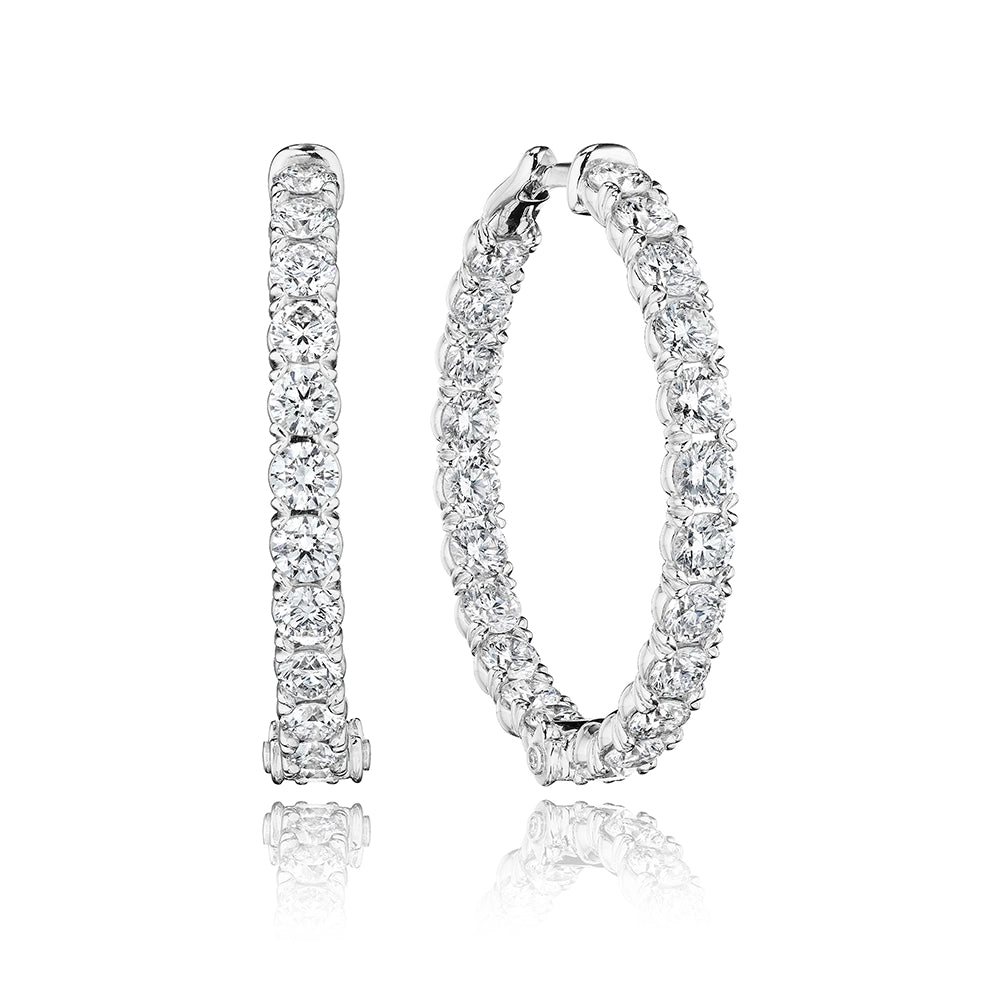 30MM AUDACITY DIAMOND HOOP
