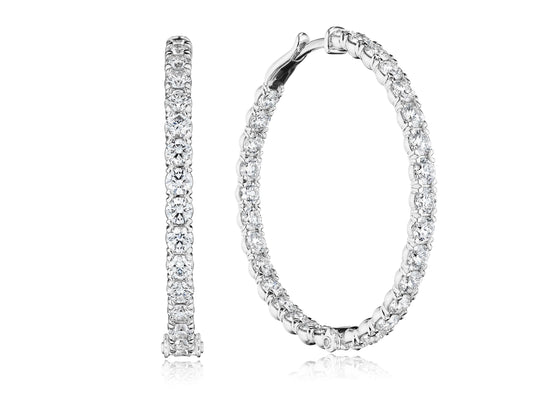40MM AUDACITY DIAMOND HOOP