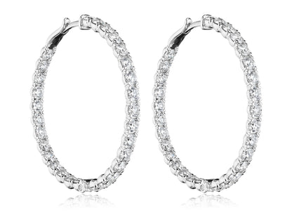 40MM AUDACITY DIAMOND HOOP