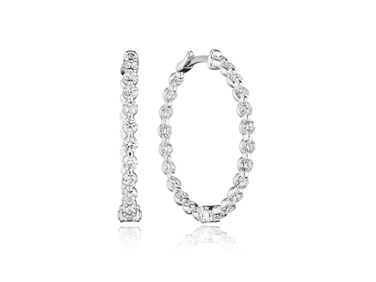 30MM MAJESTY DIAMOND HOOP