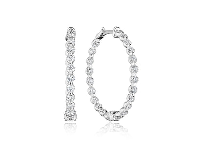30MM MAJESTY DIAMOND HOOP