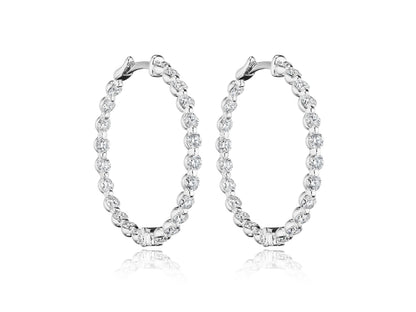30MM MAJESTY DIAMOND HOOP