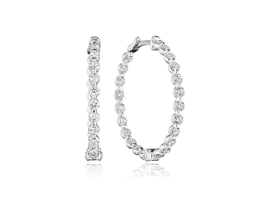 30MM MAJESTY DIAMOND HOOP