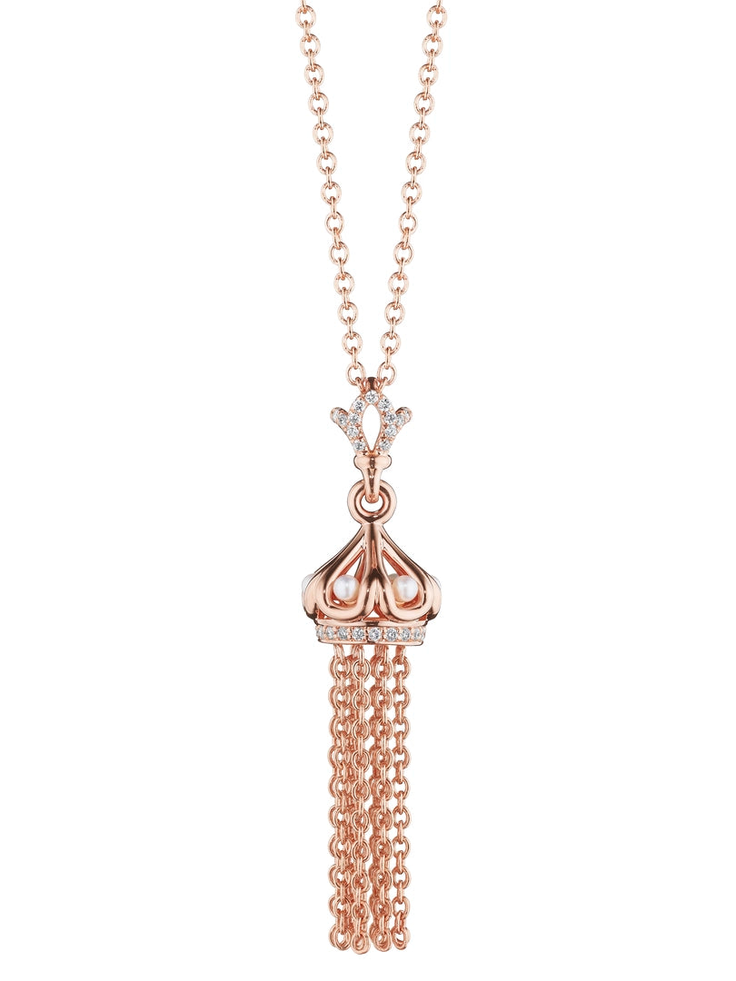 SMALL TASSEL SHINY PEARL PENDANT