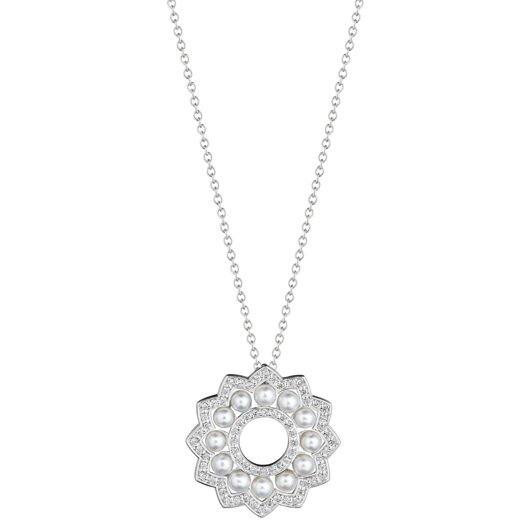 BELLE PEARL & DIAMOND PENDANT