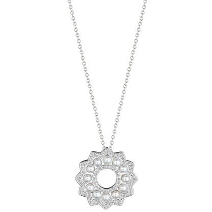 BELLE PEARL & DIAMOND PENDANT