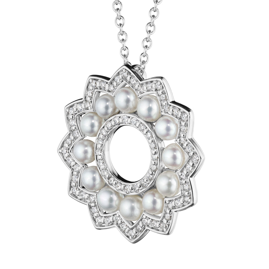 BELLE PEARL & DIAMOND PENDANT