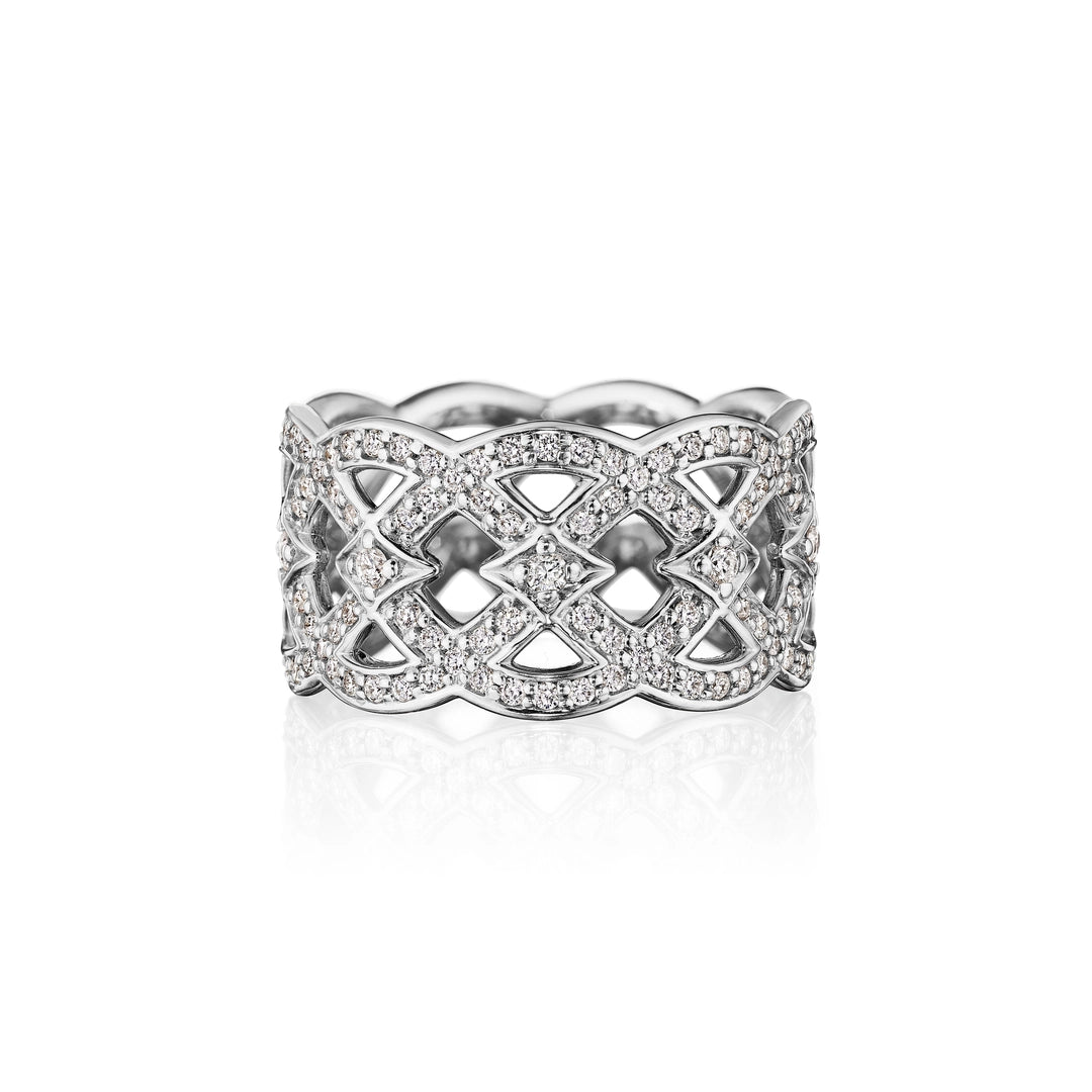 BELLE RING WITH DIAMONDS