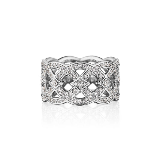 BELLE RING WITH DIAMONDS