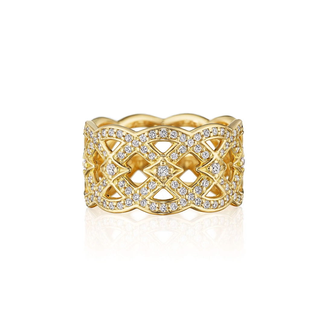 BELLE RING WITH DIAMONDS