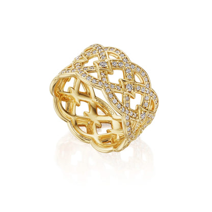 BELLE RING WITH DIAMONDS