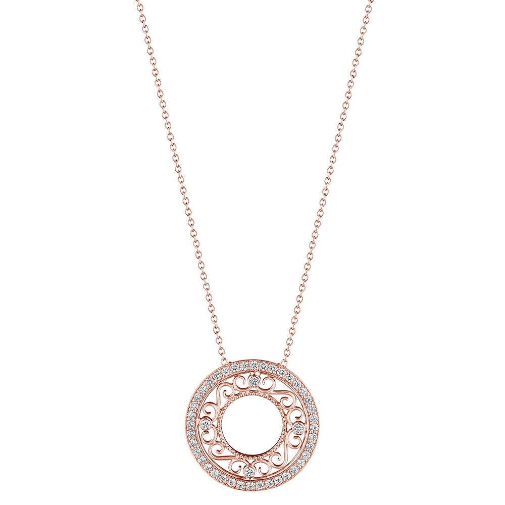 MORGAN SMALL FILIGREE CIRCLE PENDANT