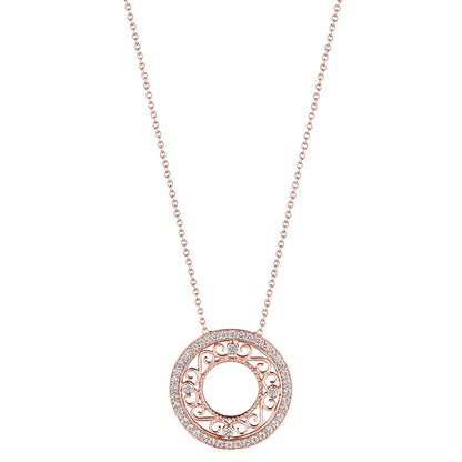 MORGAN SMALL FILIGREE CIRCLE PENDANT