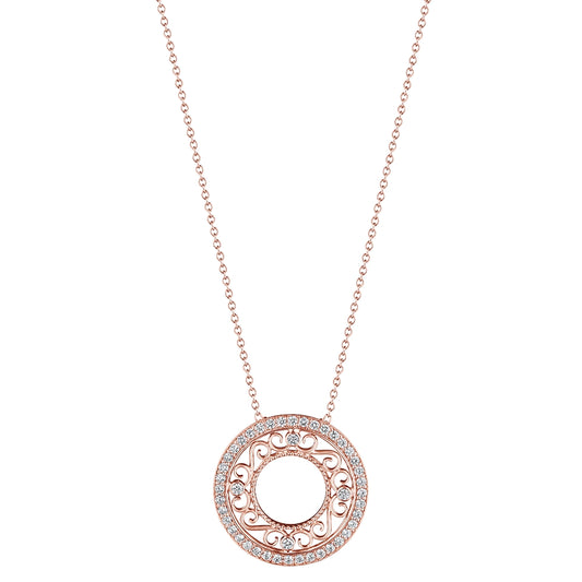 MORGAN SMALL FILIGREE CIRCLE PENDANT