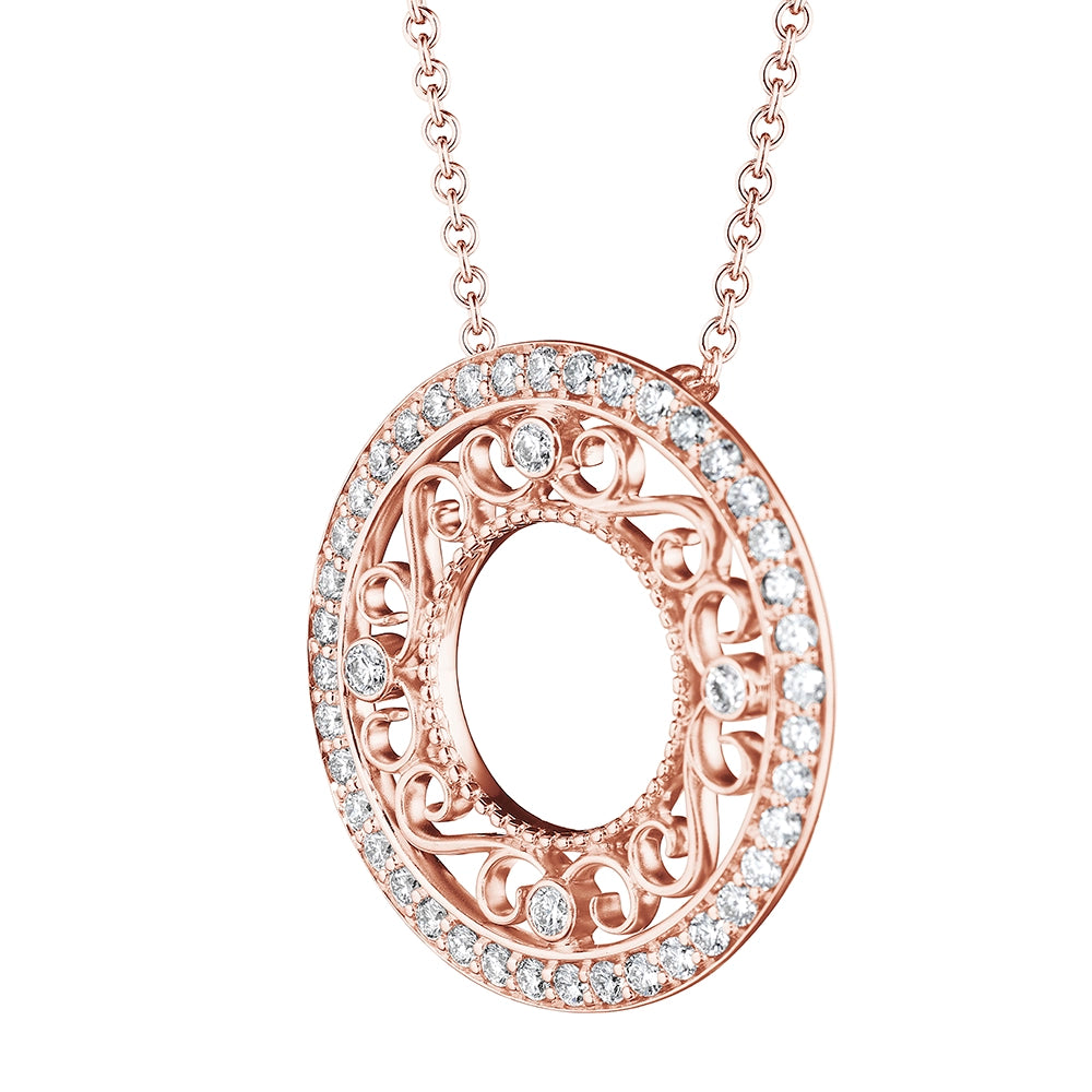 MORGAN SMALL FILIGREE CIRCLE PENDANT